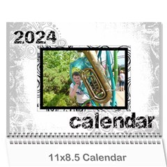 2024 Faded Glory Monochrome Calendar - Wall Calendar 11  x 8.5  (12-Months)