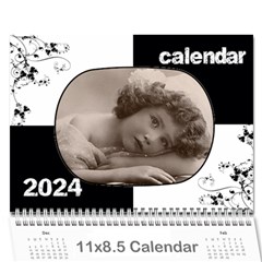 2024 Vintage Prints Calendar - Wall Calendar 11  x 8.5  (12-Months)