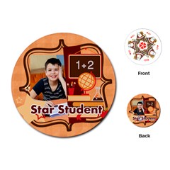 back to school - Playing Cards Single Design (Round)