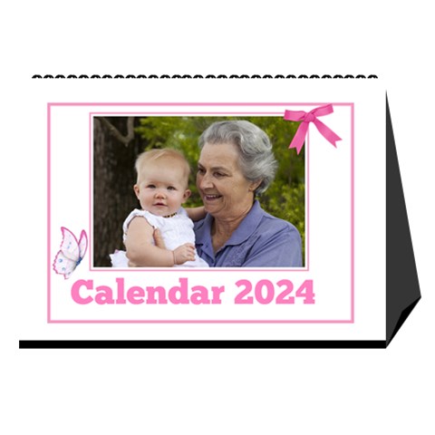 Pink Princess Desktop Calendar (8 5x6) By Deborah Cover