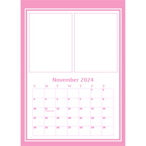 Pink Princess Desktop Calendar By Deborah Nov 2024
