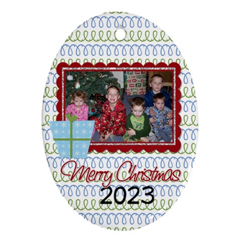 2023 Oval Ornament 2 By Martha Meier Front