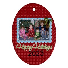 2023 Oval Ornament 3 - Ornament (Oval)