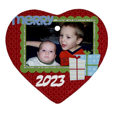 2023 Heart Ornament 1 By Martha Meier Front