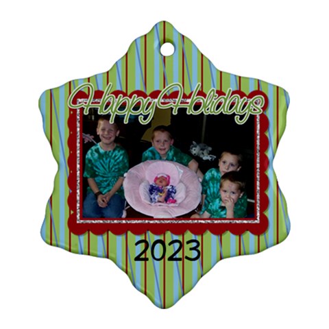 2023 Snowflake Ornament 1 By Martha Meier Front