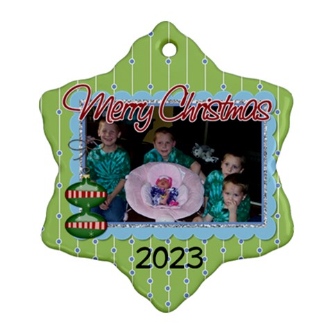 2023 Snowflake Ornament 2 By Martha Meier Front