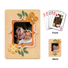 orange cards - Playing Cards Single Design (Rectangle)