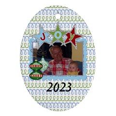 2023 Oval Double Sided Ornament 1 - Oval Ornament (Two Sides)