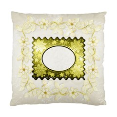 White floral Cushion case one side - Standard Cushion Case (One Side)