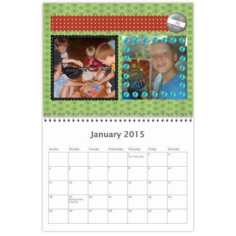 2015 New Calendar 5 By Martha Meier Jan 2015