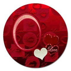 I Heart You Red Round Magnet - Magnet 5  (Round)