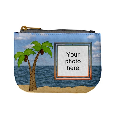 Palm Tree Mini Coin Purse By Lil Front