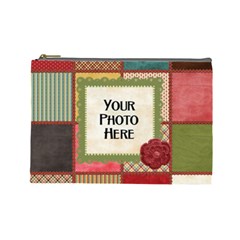 Thoughts of Friendship Large Cosmetic Bag 1 - Cosmetic Bag (Large)