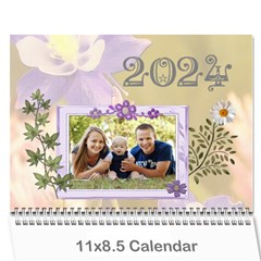 Pretty Calendar - 12 Month - Wall Calendar 11  x 8.5  (12-Months)