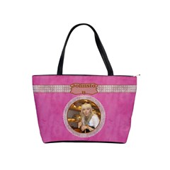 Choc Pink Shoulder Bag - Classic Shoulder Handbag