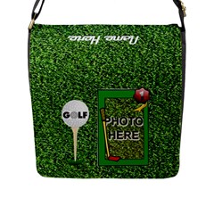 Golf removable flap messenger bag - Flap Closure Messenger Bag (L)