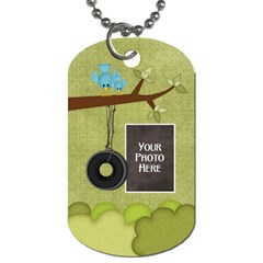 At the Park 1 sided Dog Tag 3 - Dog Tag (One Side)