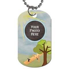 At the Park 2 Sided Dog Tag 1 - Dog Tag (Two Sides)