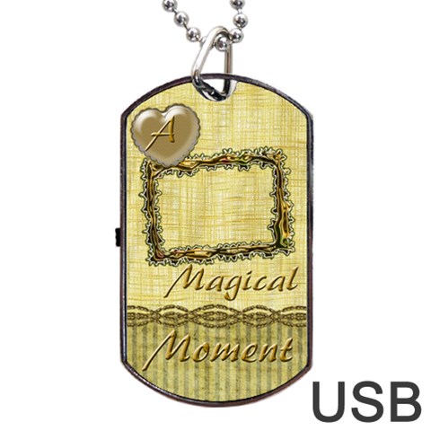 Magical Moment Dog Tag Usb Flash 2 Sides By Ellan Front