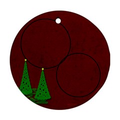 Christmas Trees Ornament - Round Ornament (Two Sides)