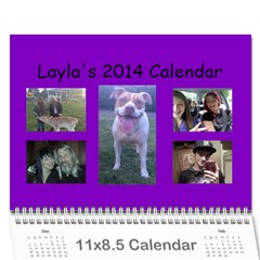 Laylas Calendar - Wall Calendar 11  x 8.5  (12-Months)