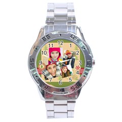 merrry christmas - Stainless Steel Analogue Watch