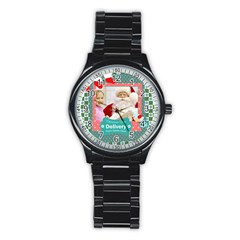 merry christmas - Stainless Steel Round Watch