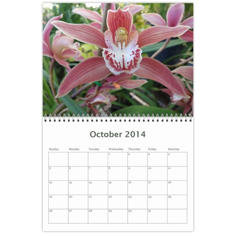 2014 Flower Calendar  By Mim Oct 2014