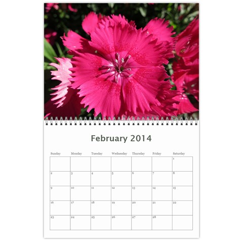 2014 Flower Calendar  By Mim Feb 2014