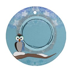 Owl boy ornament - Ornament (Round)