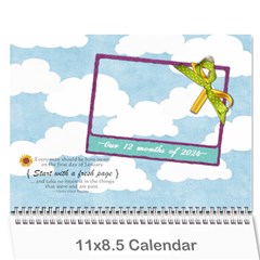 12 months holiday 2024 - Wall Calendar 11  x 8.5  (12-Months)
