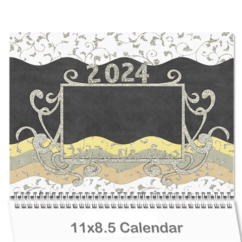 2024 Glittering New Year Calender By Shelly Cover