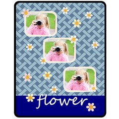 flower - Fleece Blanket (Medium)
