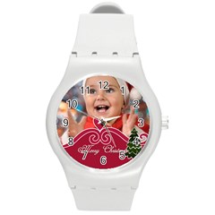 xmas - Round Plastic Sport Watch (M)