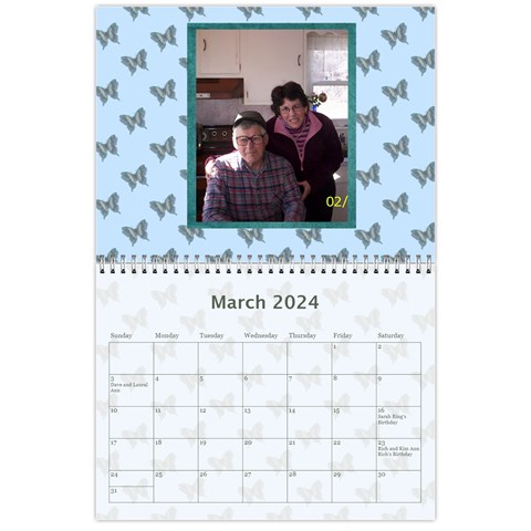 2024 Simply Blue Calendar By Kim Blair Mar 2024