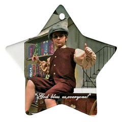 David as Tiny Tim 2013 - Star Ornament (Two Sides)