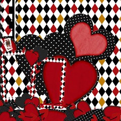 Queen of Hearts 1 - ScrapBook Page 12  x 12 