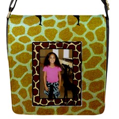 Girl s giraffe small messenger bag - Flap Closure Messenger Bag (S)