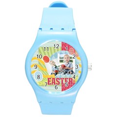easter - Round Plastic Sport Watch (M)