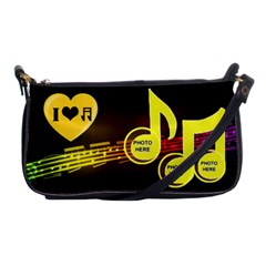 Music shoulder clutch bag
