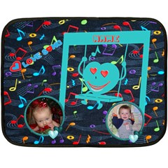 Lullaby baby mini blanket, 2 sides - Two Sides Fleece Blanket (Mini)