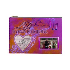 Love Song large cosmetic bag - Cosmetic Bag (Large)