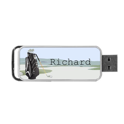Golf Portable Usb Flash (two Sides) By Kim Blair Front
