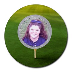 Golf Collage Round Mousepad