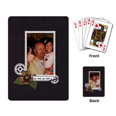 Playing Cards: My Dad, My Hero - Playing Cards Single Design (Rectangle)