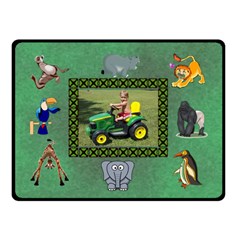 Zoo Blanket, double layer(small) - Two Sides Fleece Blanket (Small)