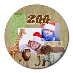 zoo - Collage Round Mousepad