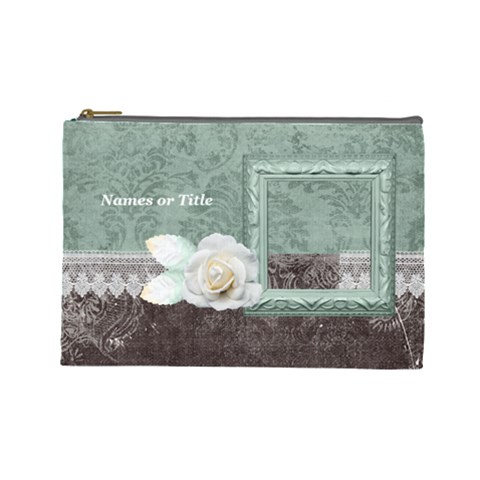 Chocolate Mint L  Cosmetic Bag By 4dannidesigns Front