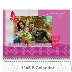 family - Wall Calendar 11  x 8.5  (12-Months)