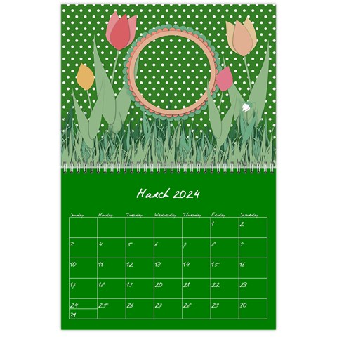 Polka Dot Calendar 2024 By Zornitza Mar 2024